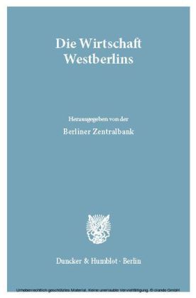 Die Wirtschaft Westberlins