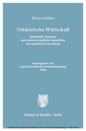 Ostdeutsche Wirtschaft.