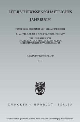 Literaturwissenschaftliches Jahrbuch.
