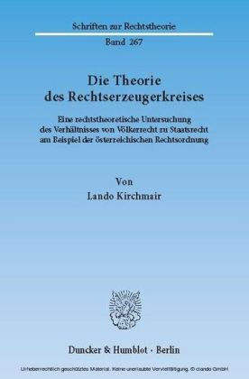 Die Theorie des Rechtserzeugerkreises.
