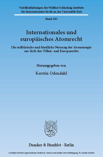Internationales und europäisches Atomrecht. main product photo