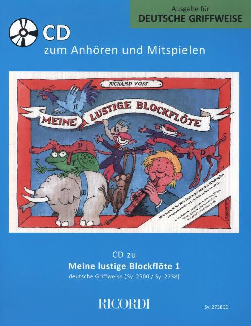 Meine lustige Blockflöte (deutsche Griffw.), 1 Audio-CD main product photo