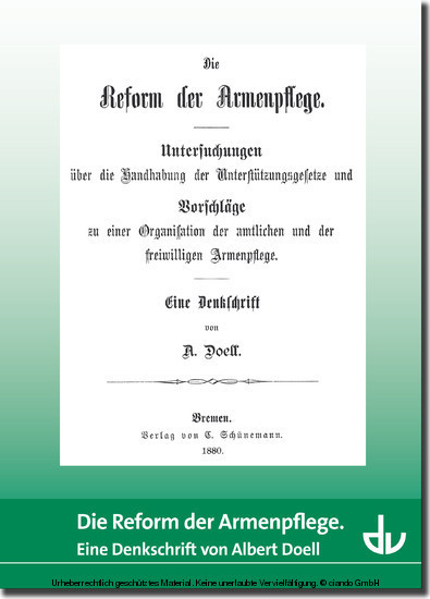 Die Reform der Armenpflege main product photo