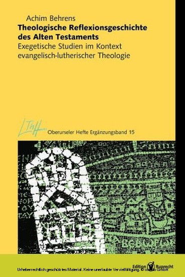 Theologische Reflexionsgeschichte des Alten Testaments main product photo