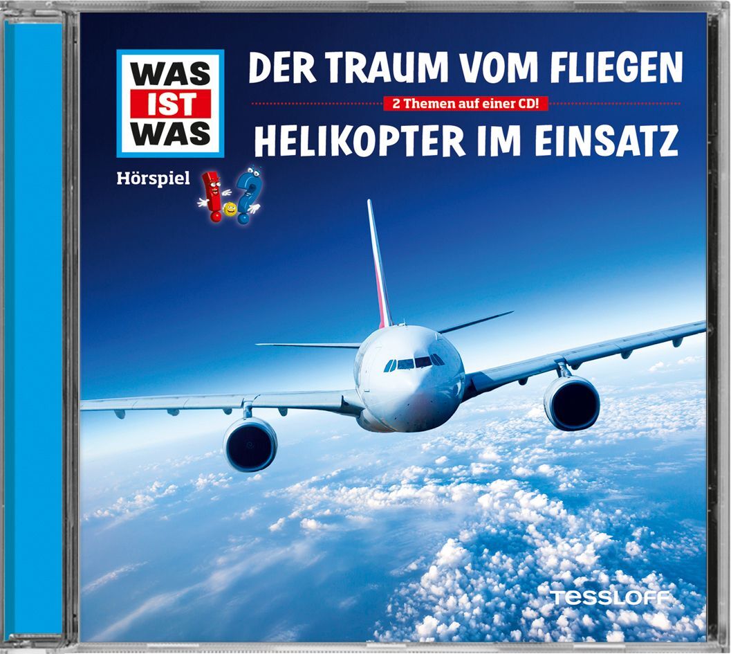 WAS IST WAS Hörspiel: Der Traum vom Fliegen / Helikopter im Einsatz, Audio-CD main product photo