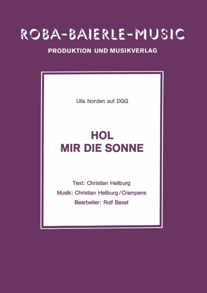 Hol mir die Sonne main product photo