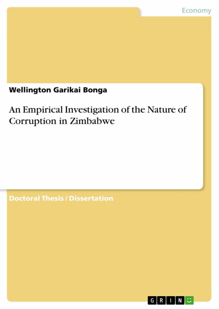 An Empirical Investigation of the Nature of Corruption in Zimbabwe main product photo