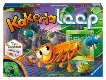 Ravensburger - Kakerlaloop 21123 - Aktionspiel mit elektronischer Kakerlake für Groß und Klein, Familienspiel für 2-4 Spieler, geeignet ab 5 Jahren