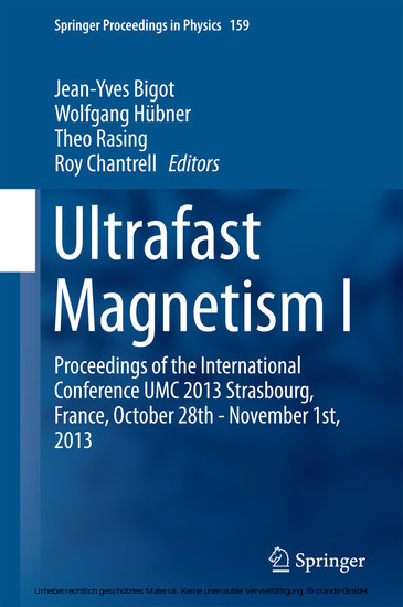 Ultrafast Magnetism I main product photo