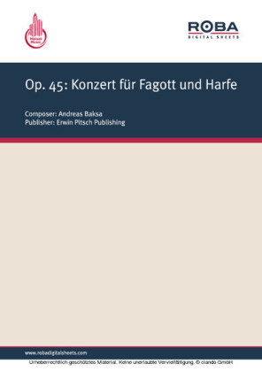Op. 45: Konzert für Fagott und Harfe