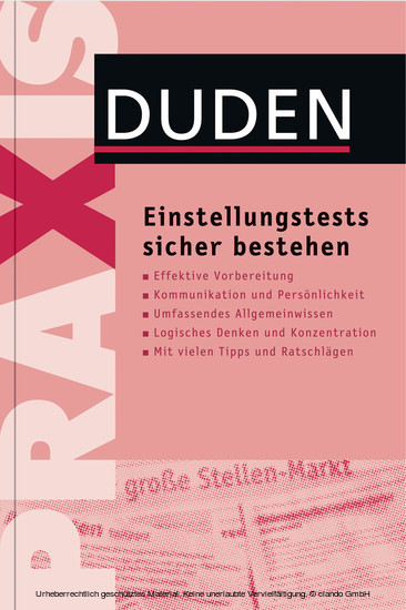 Duden Praxis - Einstellungstests sicher bestehen main product photo
