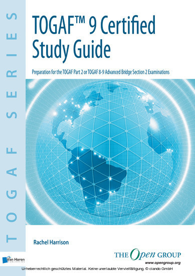TOGAF 9 Certified Study Guide main product photo