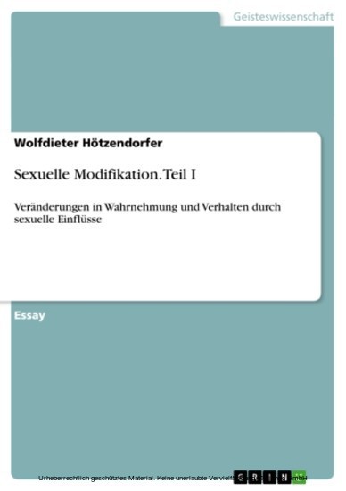 Sexuelle Modifikation. Teil I main product photo
