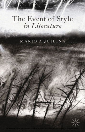 The Event of Style in Literature main product photo