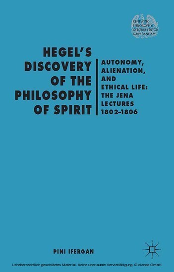 Hegel's Discovery of the Philosophy of Spirit main product photo