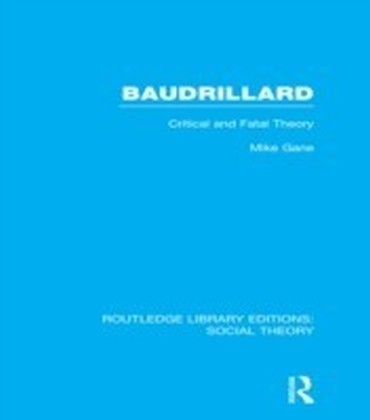 Baudrillard (RLE Social Theory) main product photo