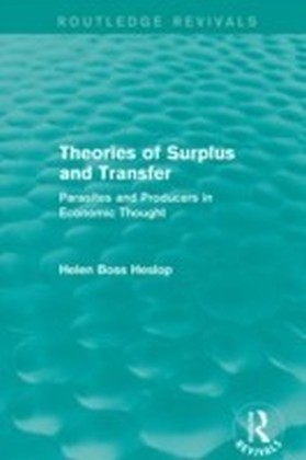 Theories of Surplus and Transfer (Routledge Revivals) main product photo
