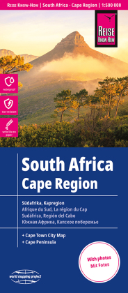 Reise Know-How Landkarte Südafrika Kapregion / South Africa, Cape Region (1:500.000). Afrique du sud, la région du cap. Sudáfrica, región del cabo