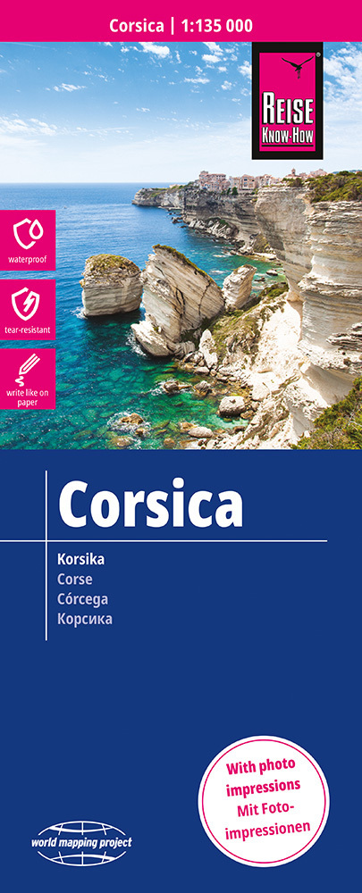 Reise Know-How Landkarte Korsika / Corsica (1:135.000) main product photo