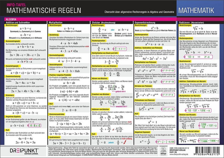 Mathematische Regeln main product photo
