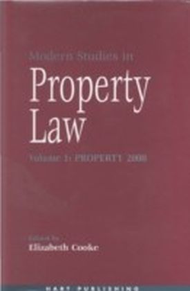 Modern Studies in Property Law - Volume 1