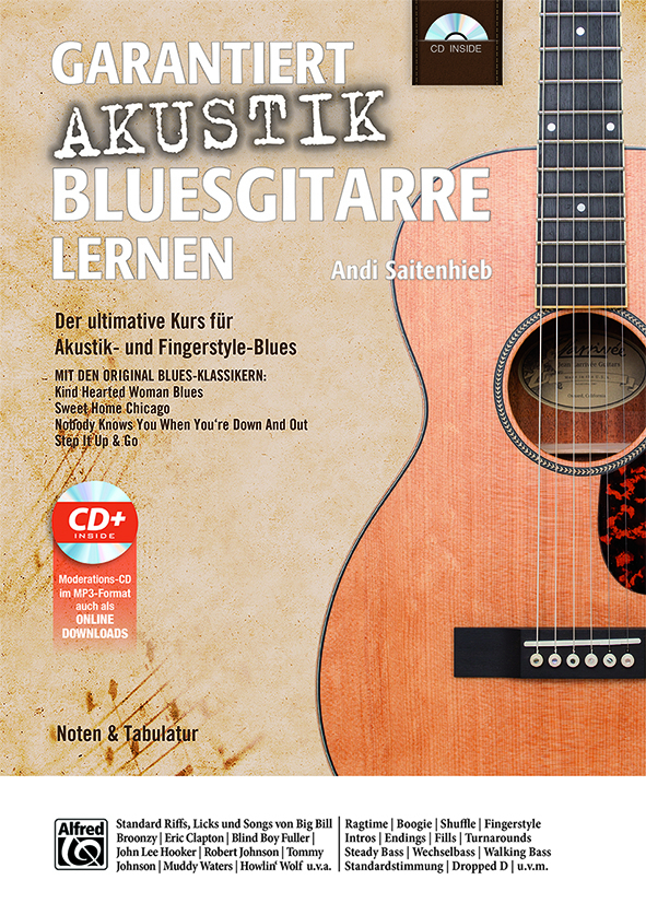 Garantiert Akustik Bluesgitarre lernen, m. 1 CD-ROM main product photo