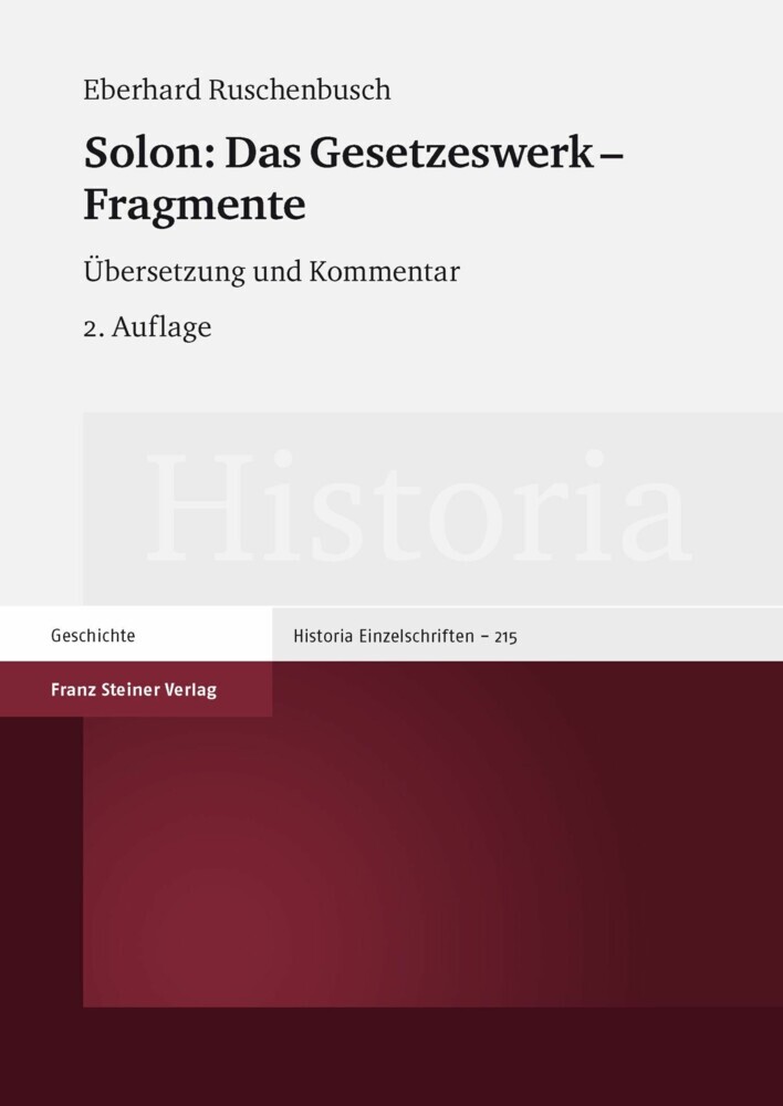 Solon: Das Gesetzeswerk - Fragmente main product photo