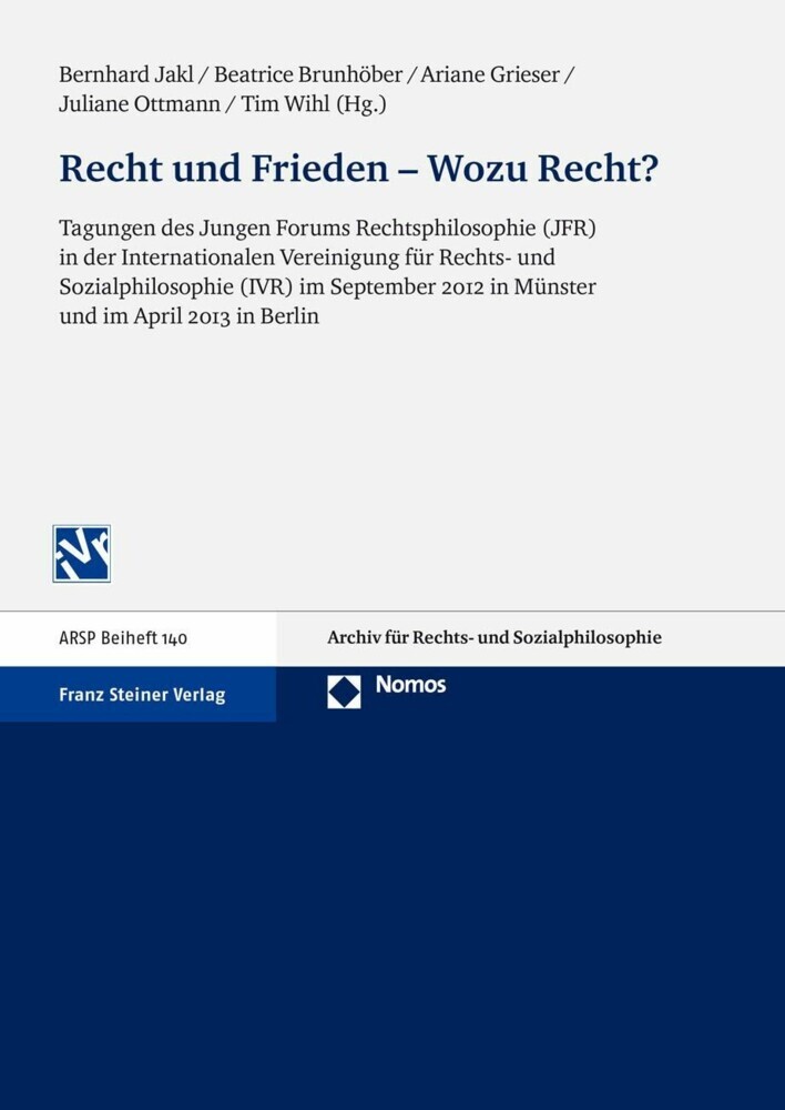 Recht und Frieden - Wozu Recht? main product photo
