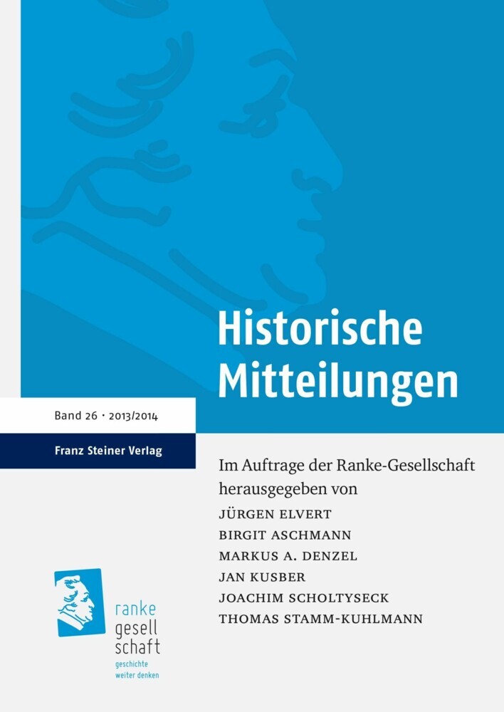Historische Mitteilungen 26 (2013/2014) main product photo