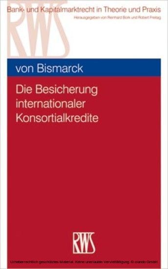 Die Besicherung internationaler Konsortialkredite main product photo