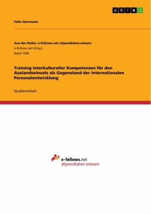 Training interkultureller Kompetenzen für den Auslandseinsatz als Gegenstand der internationalen  Personalentwicklung
