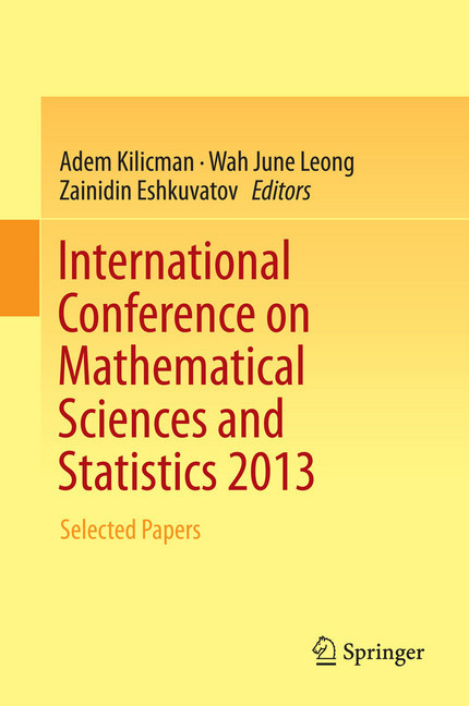 International Conference on Mathematical Sciences and Statistics 2013 main product photo