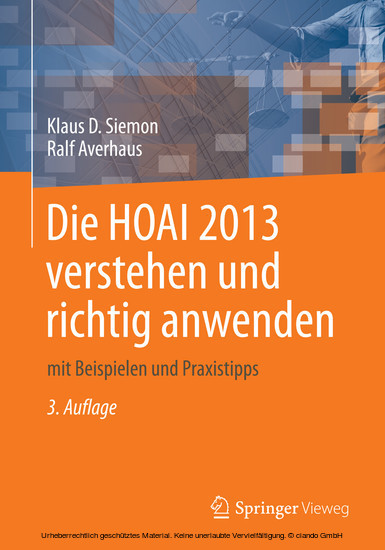 Die HOAI 2013 verstehen und richtig anwenden main product photo
