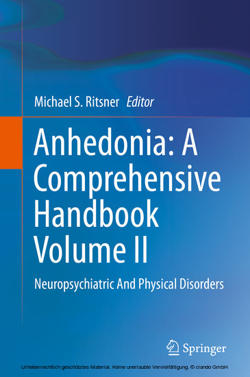 Anhedonia: A Comprehensive Handbook Volume II main product photo