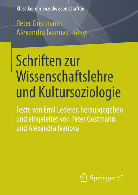 Schriften zur Wissenschaftslehre und Kultursoziologie main product photo