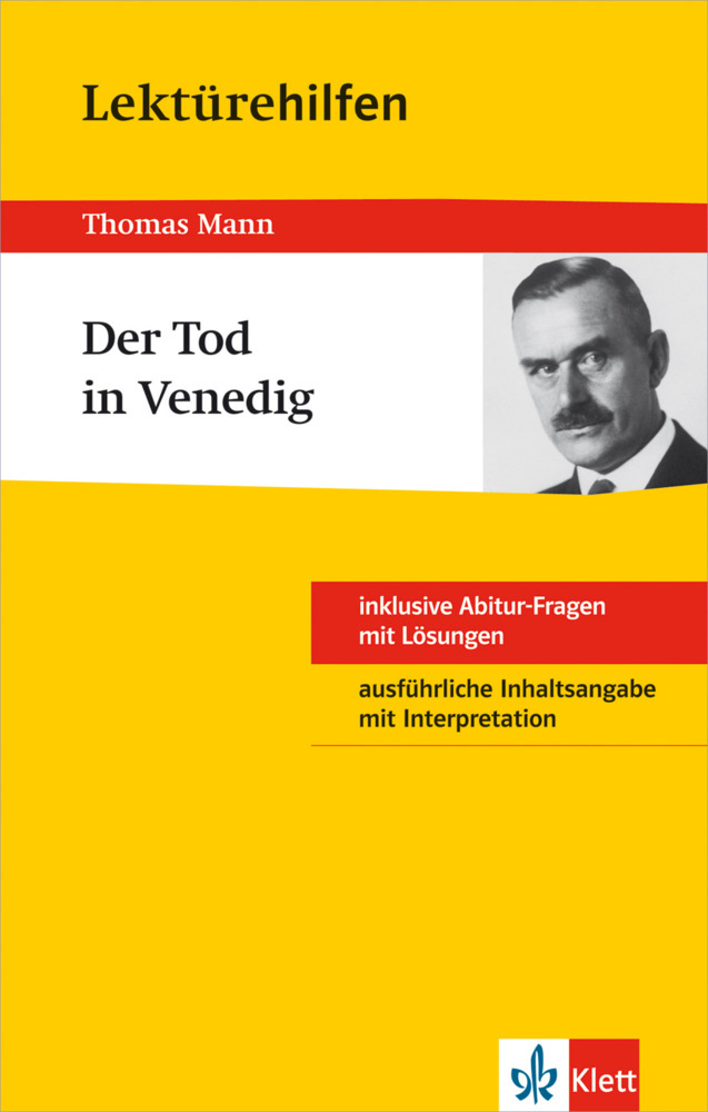 Klett Lektürehilfen Thomas Mann, Der Tod in Venedig main product photo