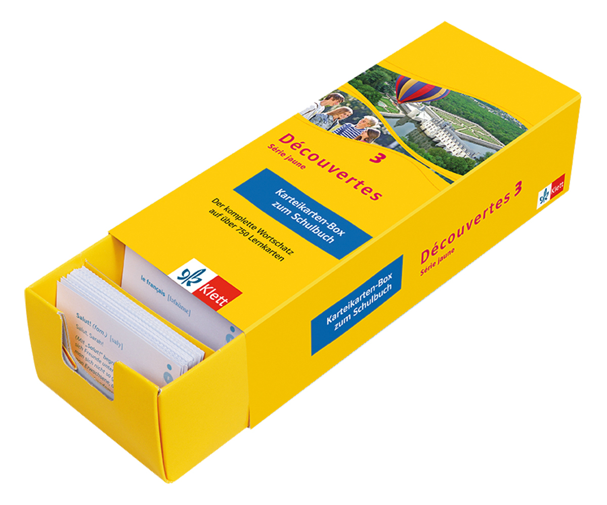 Découvertes. Série jaune (ab Klasse 6). Ausgabe ab 2012 - Karteikarten-Box zum Schülerbuch. Bd.3 main product photo