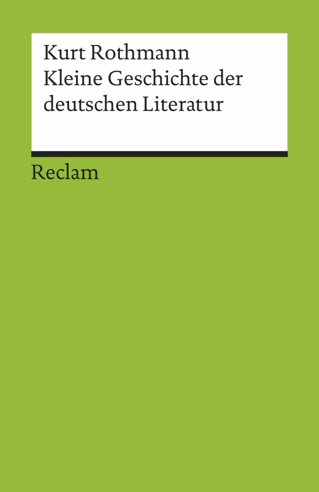 Kleine Geschichte der deutschen Literatur main product photo