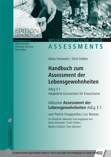 Handbuch zum Assessment der Lebensgewohnheiten main product photo