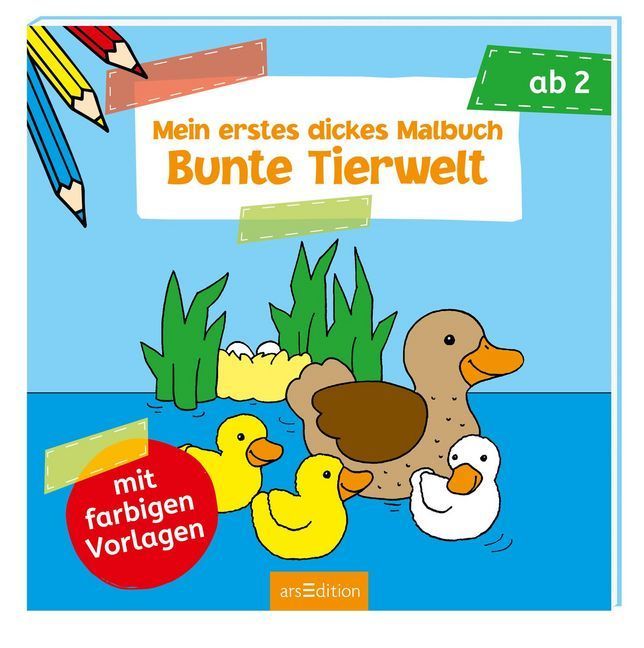 Mein erstes dickes Malbuch: Bunte Tierwelt main product photo