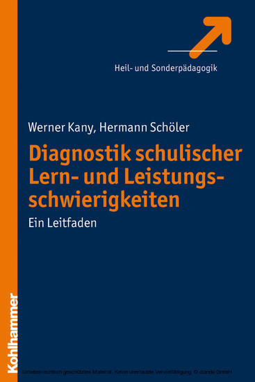 Diagnostik schulischer Lern- und Leistungsschwierigkeiten main product photo