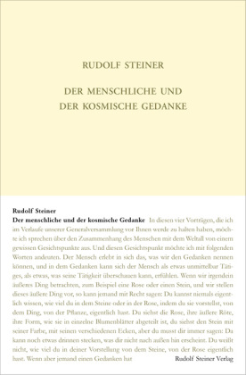 Der menschliche und der kosmische Gedanke