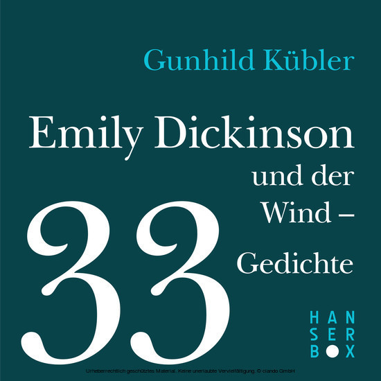 Emily Dickinson und der Wind - 33 Gedichte main product photo