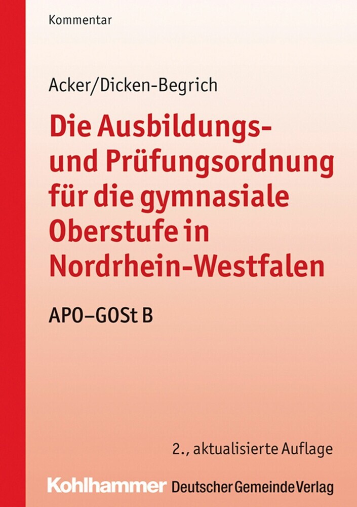 Die Ausbildungs- und Prüfungsordnung für die gymnasiale Oberstufe in Nordrhein-Westfalen main product photo