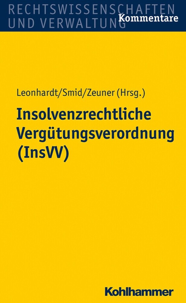 Insolvenzrechtliche Vergütungsverordnung (InsVV) main product photo