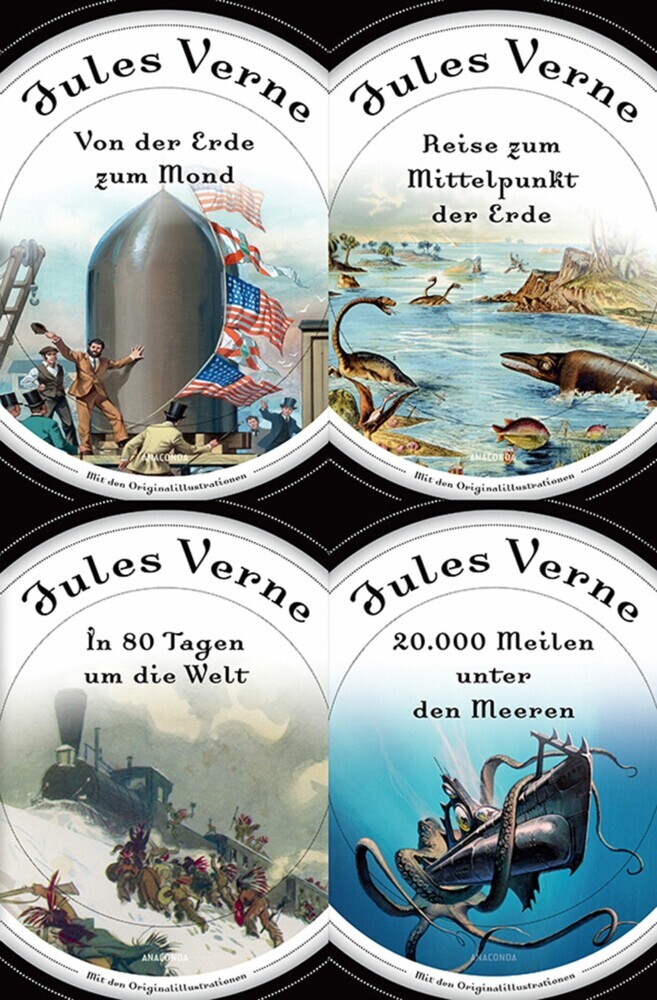 20000 Meilen unter dem Meer, Reise zum Mittelpunkt der Erde, In 80 Tagen um die Welt, Von der Erde zum Mond (4in1-Bundle) main product photo