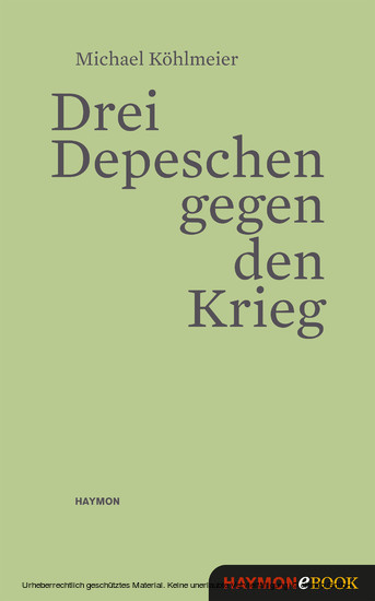 Drei Depeschen gegen den Krieg main product photo