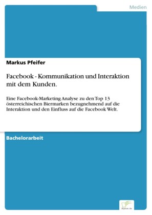 Facebook - Kommunikation und Interaktion mit dem Kunden.