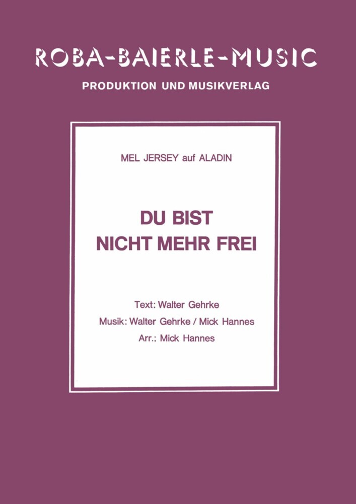 Du bist nicht mehr frei main product photo