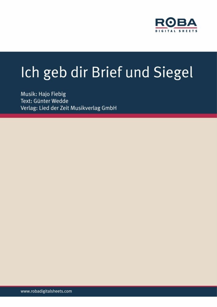 Ich geb dir Brief und Siegel main product photo